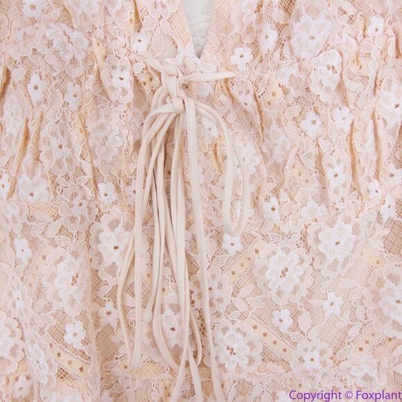 NEW Free‎ People Lexi Strappy Lace Romper, L - Picture 12 of 16